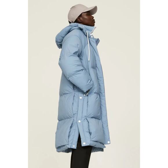 THE ARRIVALS Turbo Puffer Sleeper Coat Vintage Blue Long Sleeve Women's XS - Picture 8 of 12